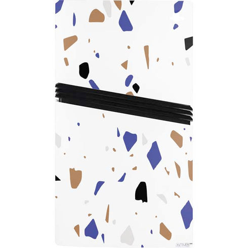 White Terrazzo PS5 Pro Console Skin